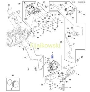 KOŁNIERZ PRZEWODU CIECZY CHŁODZĄCEJ - ADAM, ASTRA J, CORSA E, INSIGNIA, MERIVA B, MOKKA, ZAFIRA C