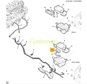 FILTR PALIWA, POCHŁANIACZ PAR - CAPTIVA