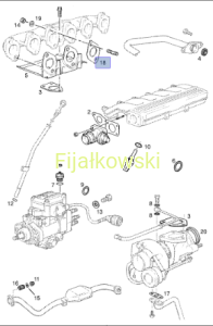 Uszczelka kolektora do głowicy cylindrów - Opel Omega B