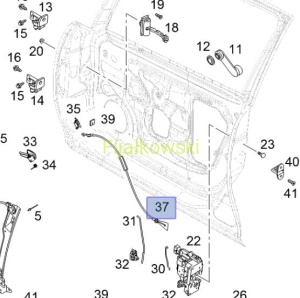 LINKA STEROWANIE DRZWI - CORSA-D 5D