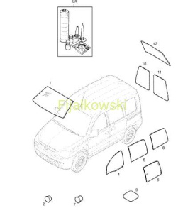 Szyba czołowa - CORSA-C COMBO
