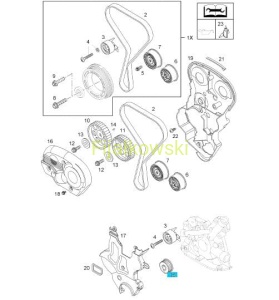 KOŁO ZĘBATE WAŁU KORBOWEGO ASTRA F G H CORSA B C VECTRA B C ZAFIRA B