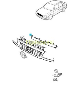 mocowanie atrapy ASTRA-F