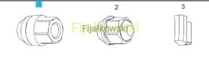 NAKRĘTKA, M12 X 1.5, MOCOWANIE KOŁA (DLA KÓŁ ZE STALI)