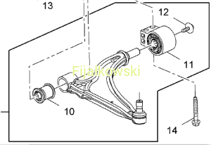 WAHACZ PRZEDNI PRAWY OPEL AMPERA NOWY ORYGINALNY