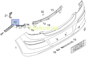 ŚLIZG ZDERZAKA LT - CORSA D