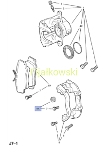 Komplet tulejek zacisku hamuclowego - OMEGA A / B, SENATOR B