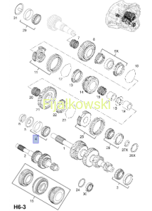 ŁOŻYSKO,  WAŁECZKOWE STOŻKOWE, 25 X 62 X 17.25 - OPEL MOVANO, VIVARO