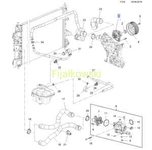 POMPA WODY 1.6/1.8  ASTRA J, INSIGNIA A, MOKKA