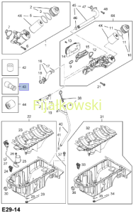 ZAWÓR BEZZWROTNY,  CIŚNIENIE OLEJU - ASTRA G/H, VECTRA B/C