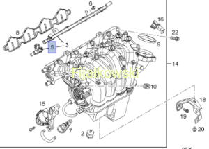 WTRYSKIWACZ KPL. ASTRA H ZAFIRA B