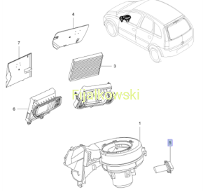 ELEMENT REGULACYJNY DMUCHAWY (OPORNIK) - OPEL MERIVA A