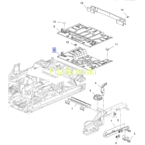 PŁYTA PODŁOGI TYLNEJ - OPEL ASTRA J (HATCHBACK)