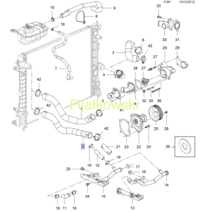 WĄŻ WLOTOWY CHŁODNICY - OPEL MOKKA