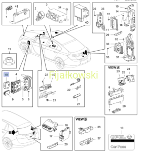 MODUŁ STEROWANIA ŚWIATŁAMI XENON - OPEL INSIGNIA