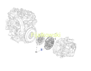 DOCISK SPRZĘGŁA MOKKA ASTRA J MERIVA B