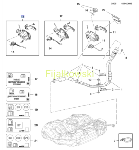 OBUDOWA, RURKA FILTRU PALIWA - OPEL ASTRA J 