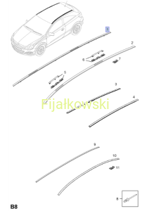 PRAWA RYNIENKA DACHOWA - OPEL ASTRA H