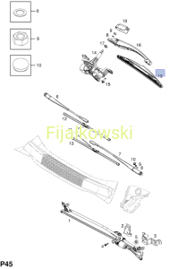 PIÓRO TYLNEJ WYCIERACZKI - OPEL ZAFIRA B