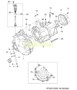 USZCZELKA OLEJOWA SPARK 