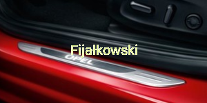 Nakładki progów wewnętrznych, podświetlane