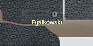 Dywaniki gumowe – czarne - INSIGNIA-A