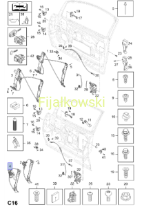 PODNOŚNIK SZYBY CORSA D E