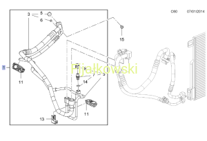 PRZEWÓD KLIMATYZACJI - OPEL ADAM