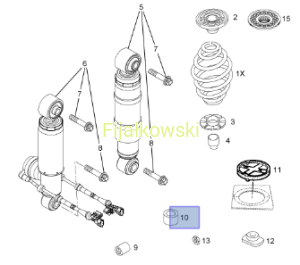 WSTAWKA M12 X 1.5 AMORTYZATOR TYLNY