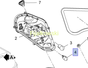 ŻARÓWKA,  12V-5W, ŚWIATŁO TYLNE