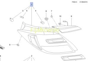 Lampa (prawy-tył) - Opel Insignia A