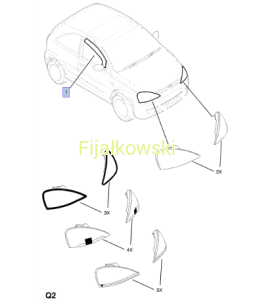 Owiewki szyby - Corsa C 3dr