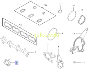 USZCZELKA PRZEWODU RECYRKULACJI SPALIN - MOVANO B