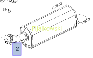 TŁUMIK DŹWIĘKU - OPEL ZAFIRA B