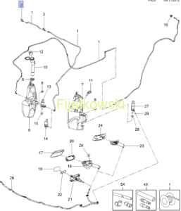 Dysza spryskiwacza szyby przedniej 