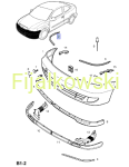 LISTWA PRZEDNIEGO ZDERZAKA - ASTRA G, ZAFIRA A