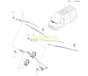 PIÓRA WYCIERACZEK PRZÓD - MOVANO B