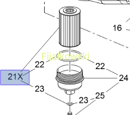 FILTR OLEJU -  Silnik wysokoprężny 1.6