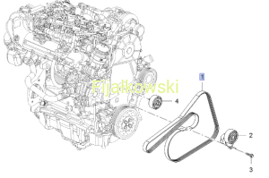 PAS NAPĘDU ALTERNATORA - CASCADA, INSIGNIA, ZAFIRA C