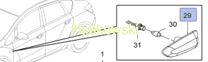 LAMPA BOCZNA KIERUNKOWSKAZU