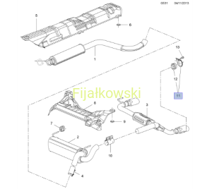PODUSZKA MOCOWANIA TŁUMIKA - ASTRA J, CASCADA, ZAFIRA C