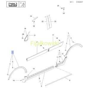 LISTWA  BŁOTNIKA PP - MOKKA