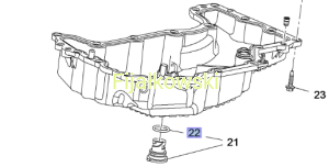PIERŚCIEŃ USZCZELNIAJĄCY MISKĘ OLEJOWĄ - ASTRA K, INSIGNIA B