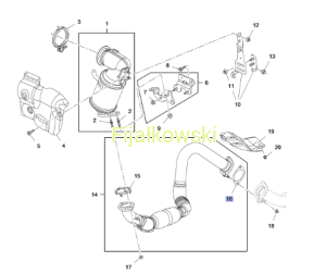 USZCZELKA RURY WYDECHOWEJ - TRAX, MOKKA / MOKKA X