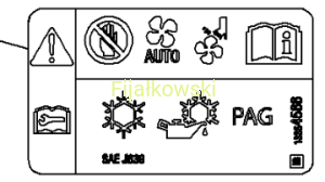 TABLICZKA INFORMACYJNA KLIMATYZACJI I OLEJU 