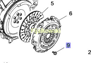 ŚRUBA, TYPU TORX, M8 X 15, DOCISK SPRZĘGŁA