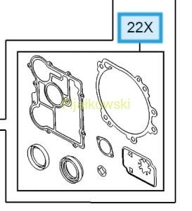 ZESTAW USZCZELEK, MECHANIZM RÓŻNICOWY