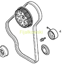 ROLKA NAPINACZA ASTRA CORSA MERIVA ZAFIRA