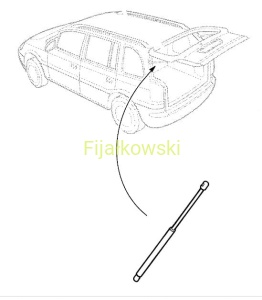 Siłownik drzwi bagażnika - Zafira A Astra G