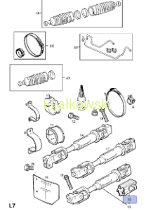 Tuleja sprzęgła mechanizmu kierowniczego - Opel Vectra B